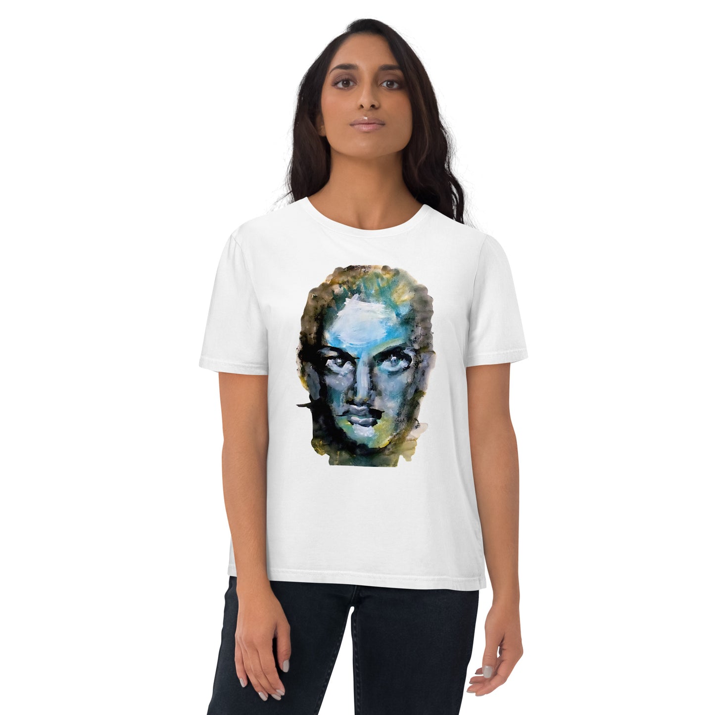 Emerald Eyes – Limited Edition Organic Cotton T-Shirt by Ilaria Berenice