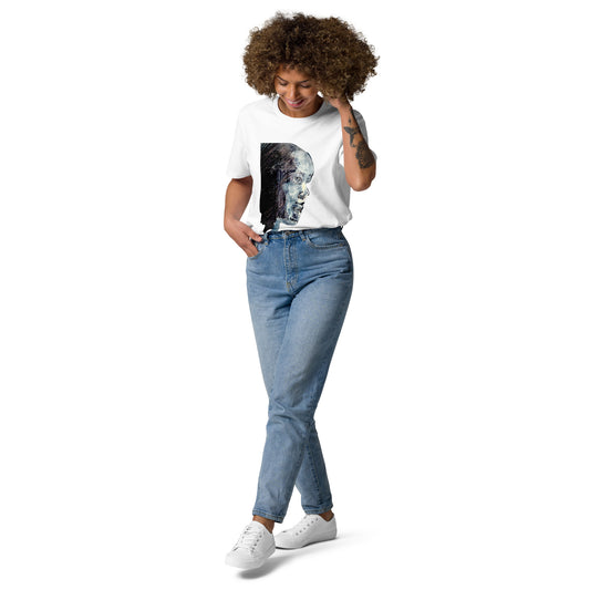 Echoes in Blue – Limited Edition Organic Cotton T-Shirt by Ilaria Berenice
