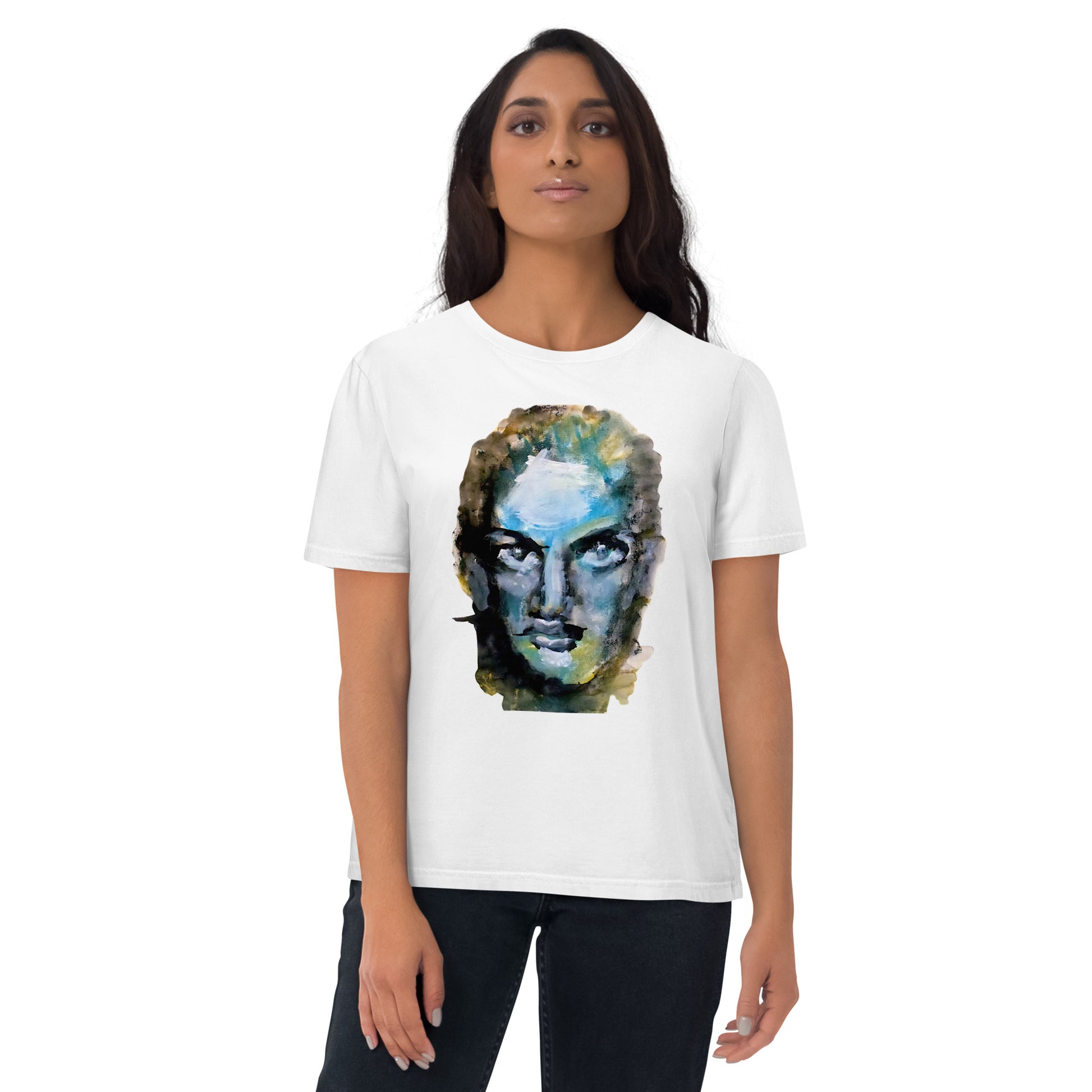 Emerald Eyes – Limited Edition Organic Cotton T-Shirt by Ilaria Berenice
