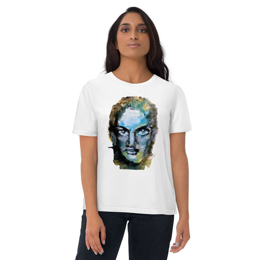 Emerald Eyes – Limited Edition Organic Cotton T-Shirt by Ilaria Berenice
