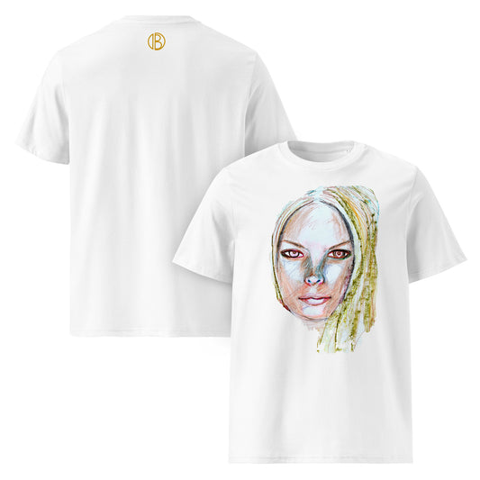 Golden Gaze – Limited Edition Organic Cotton T-Shirt by Ilaria Berenice